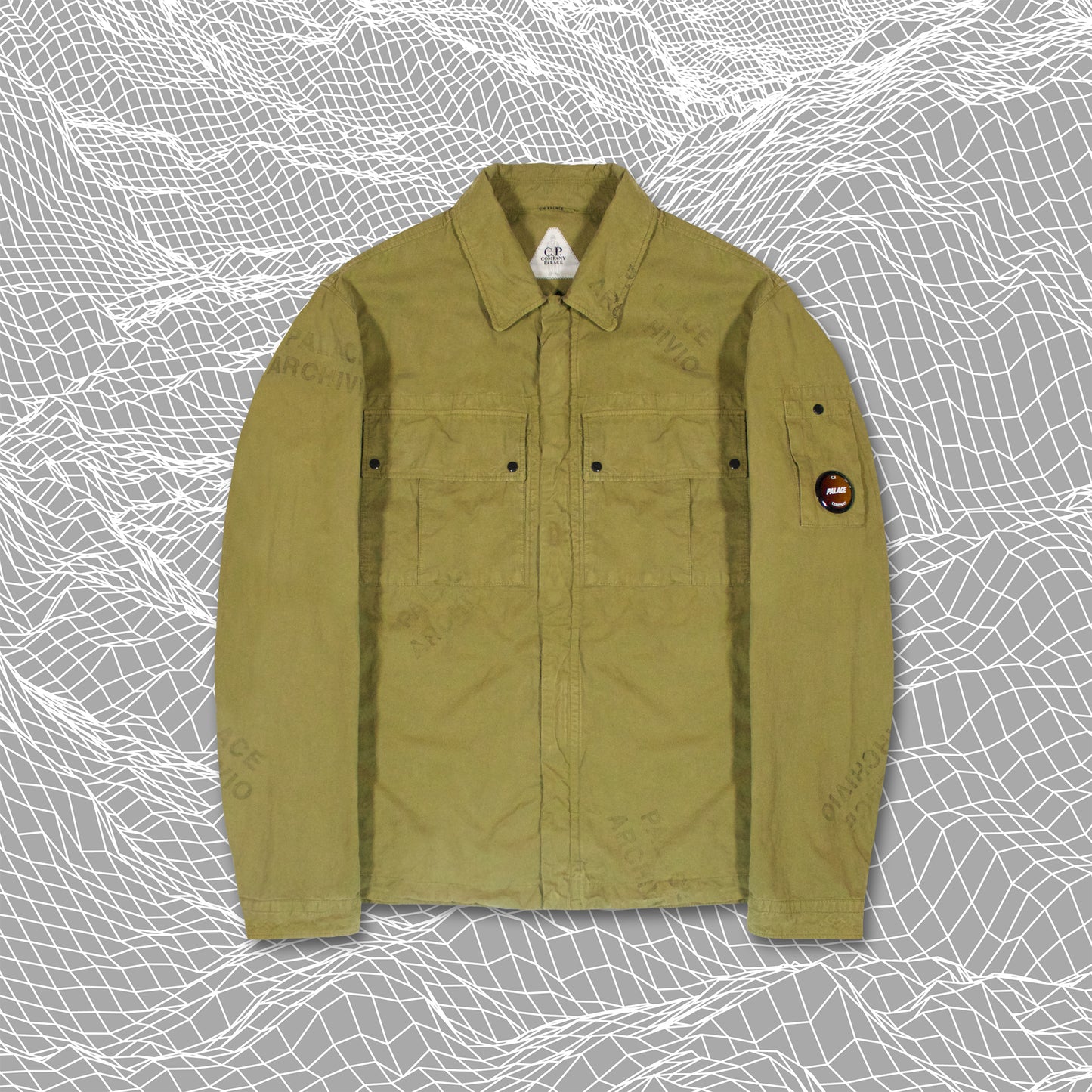 CP Company x Palace Archivio Stamp Overshirt